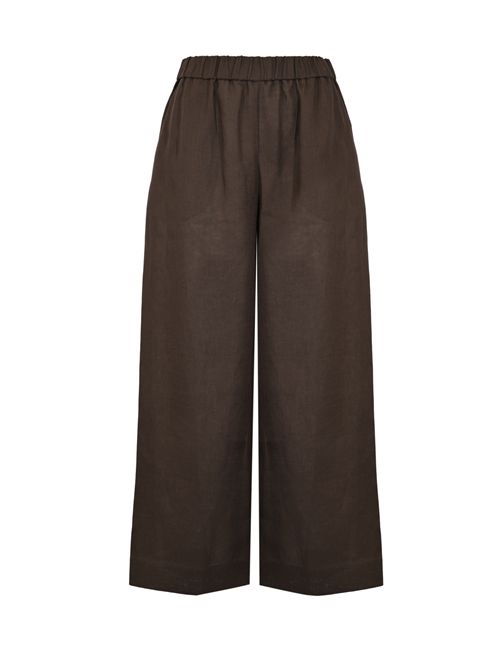 Pantalone MMLCANNETI in lino Testa di Moro MM Max Mara | 2616131028600006